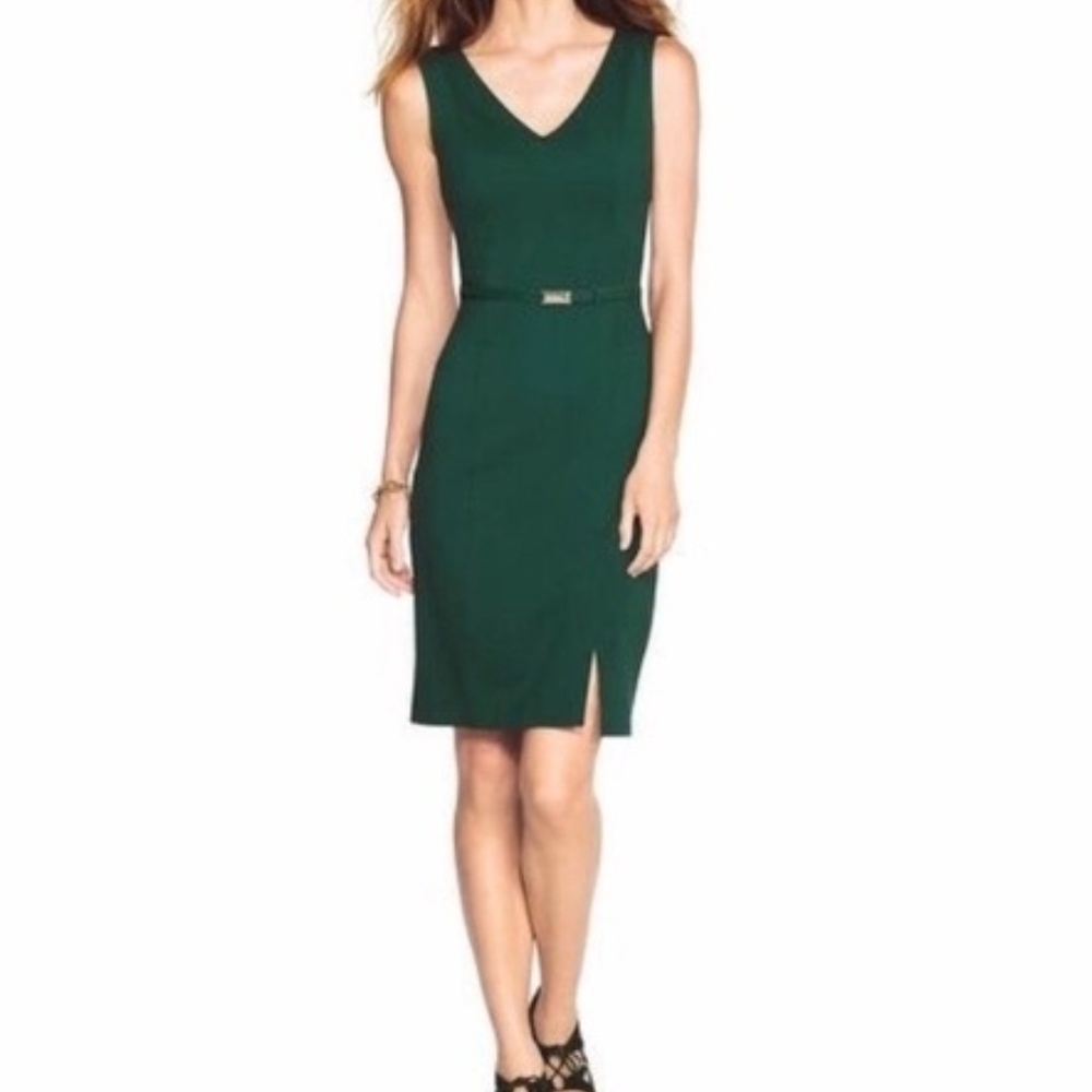 White House Black Market Green Dress
